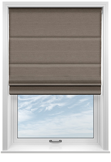 Faye, Dusky Brown - Roman Blind